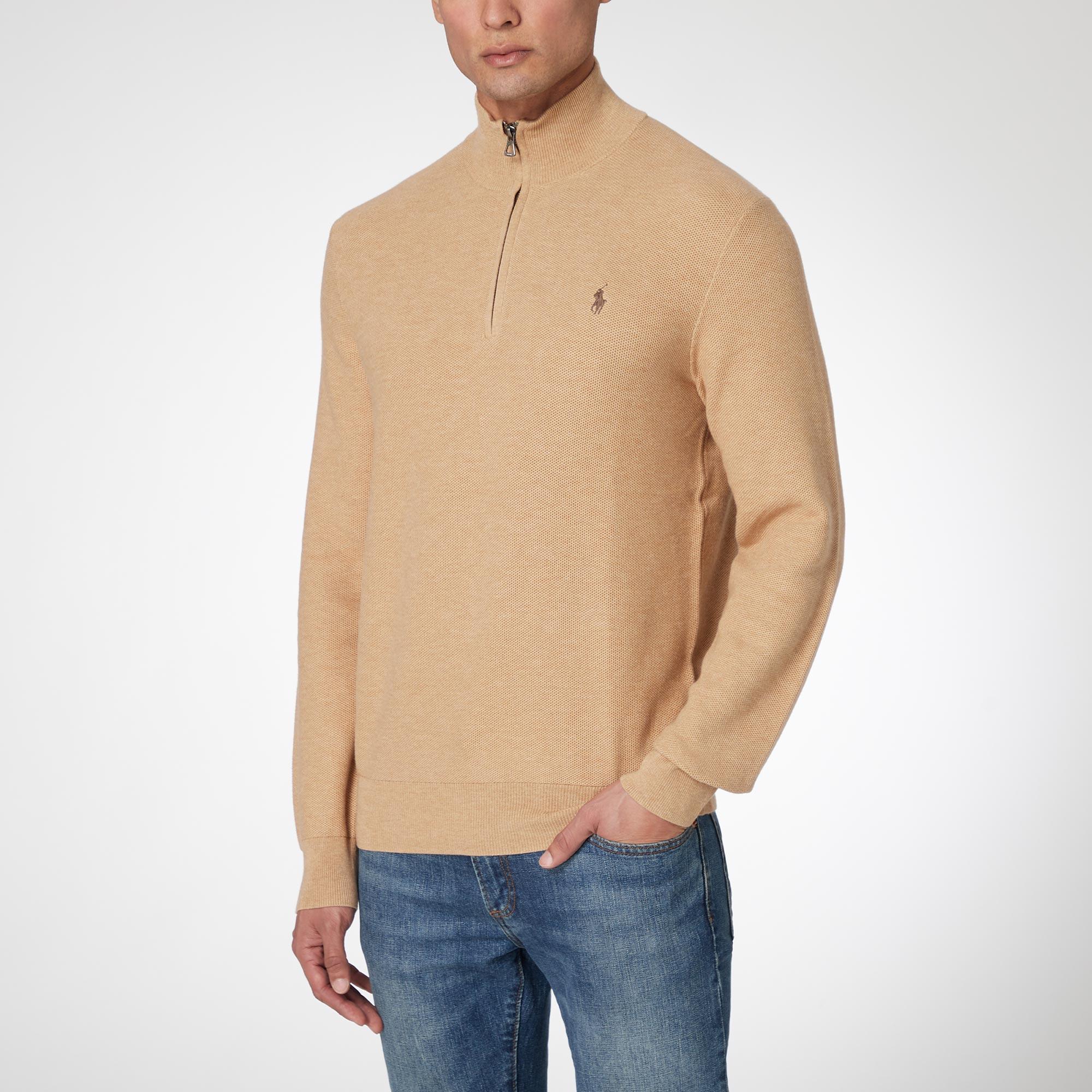 Half-Zip Textured Sweater